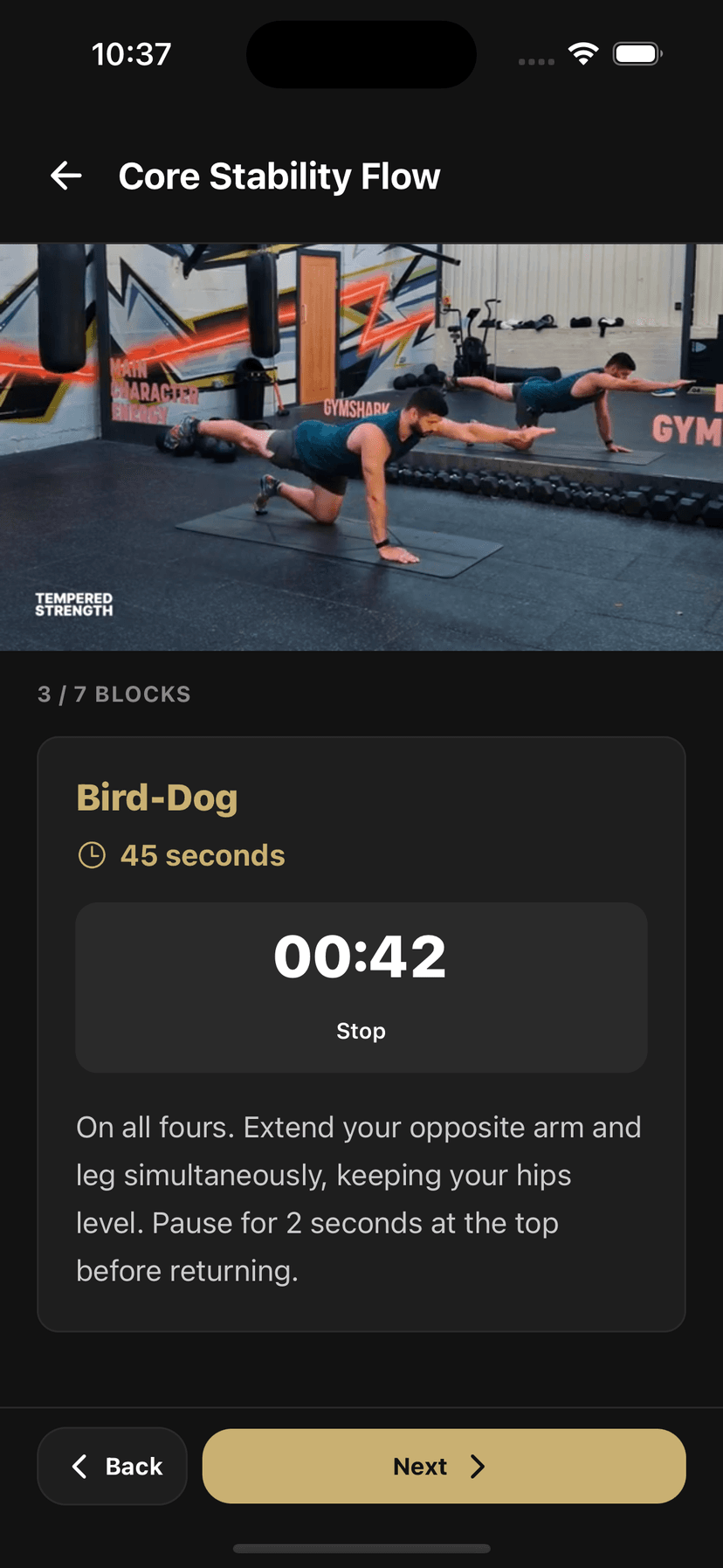 Recovery and mobility flow in progress